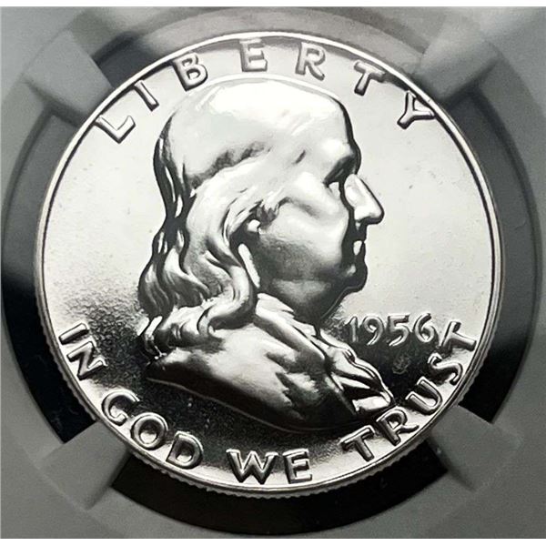 1956 Franklin Silver Half-Dollar T-2 NGC PF69