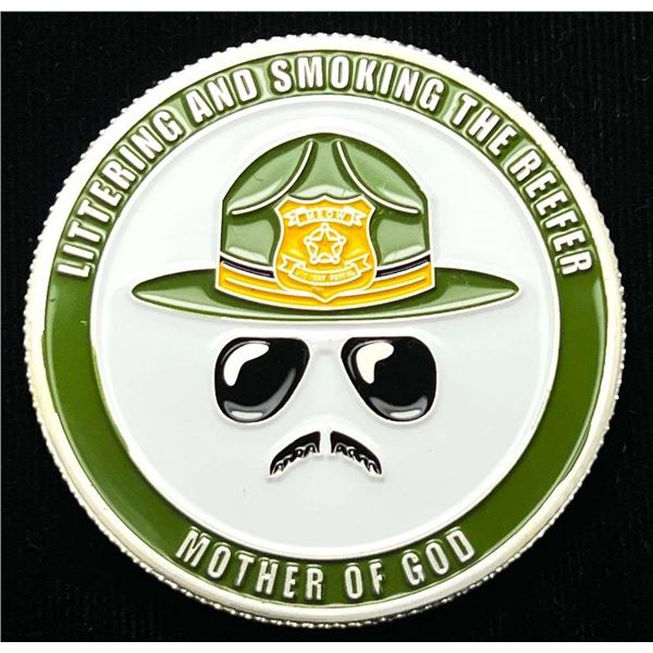 Colorized State Highway Patrol "Littering And Smoking The Reefer" 1 ozt