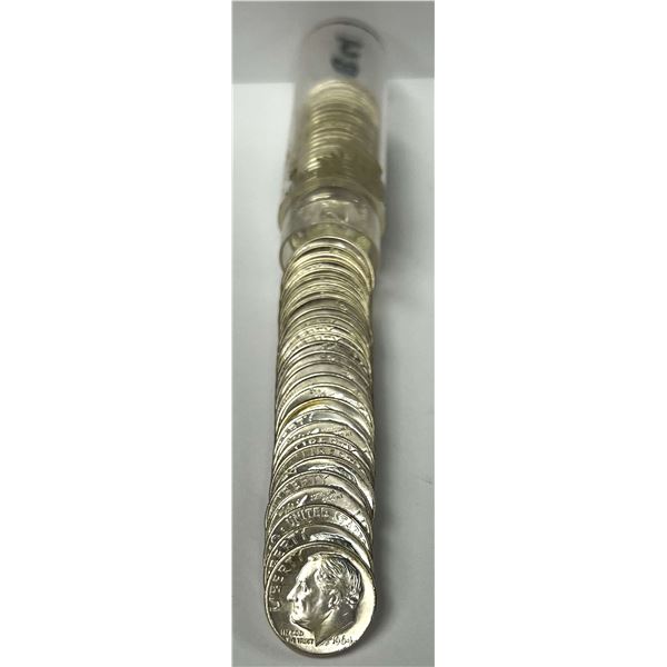 Roll (50-coins) 1964-D Roosevelt Mint Condition Old Time Dimes 90% Silver