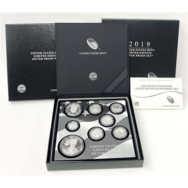 2019 U.S. Mint Limited Edition Silver Proof Set (8-coins)