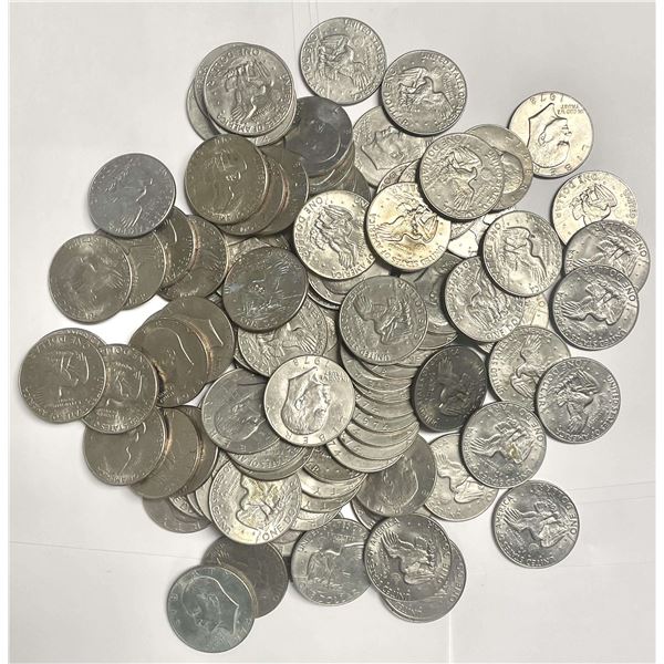 1973-1978 Mixed Clad Eisenhower Dollars (100-coins)