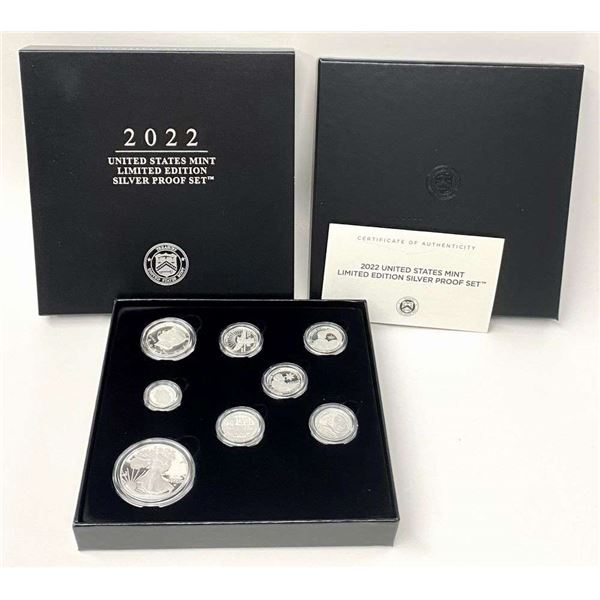 2022 U.S. Mint Limited Edition Silver Proof Set (8-coins)