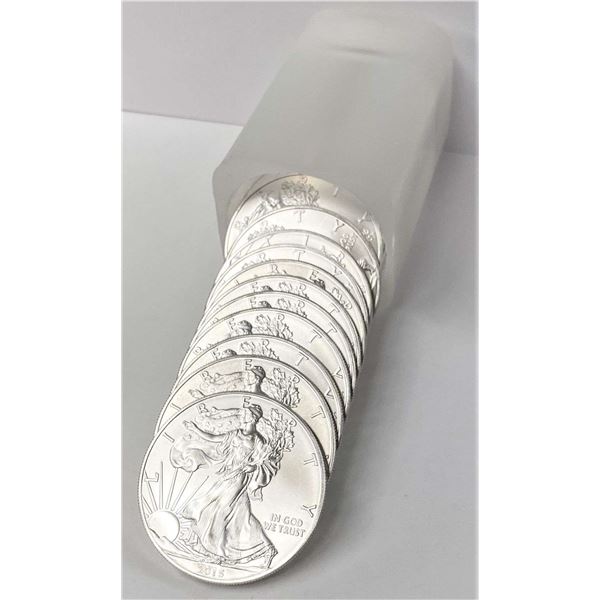 Original Treasury Roll (20-coins) 2015 American Silver Eagle 20 ozt
