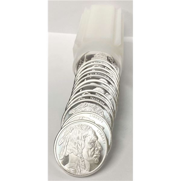 Roll (20-coins) Golden State Mint Buffalo .999 Silver 1 ozt