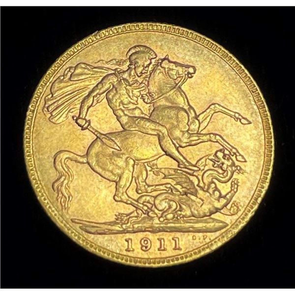 Last Minute! 1911 British Gold Sovereign .2394 AGW