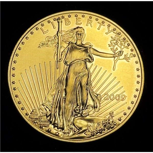 Last Minute! 2009 American $25 Gold Eagle 1/2 ozt
