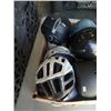 Image 2 : BOX OF VARIOUS LOST PROPERTY HELMETS