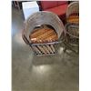 Image 2 : PAIR OF BENTWOOD AND WOVEN ARMCHAIRS AND GLASSTOP SIDE TABLE