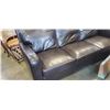 Image 2 : DARK BROWN LEATHER SOFA