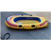 Image 2 : INFLATABLE RAFT WITH PADDLES NEEDS 2 ONE WAY AIR PLUGS TO HOLD AIR