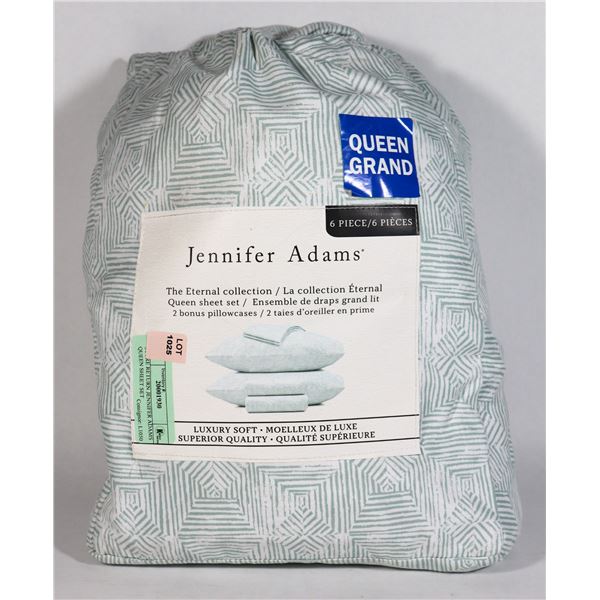 STORE RETURN JENNIFER ADAMS QUEEN SHEET SET