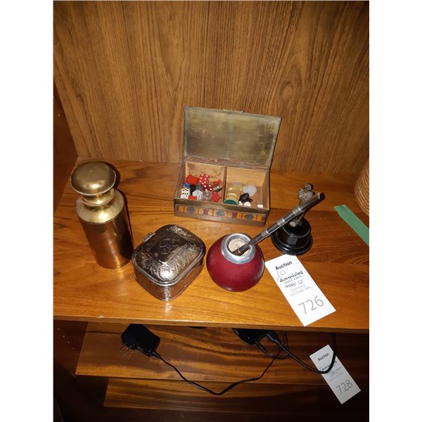 Curio Boxes, Brass Container A