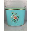 Image 1 : Vintage Turquoise Laundry Hamper