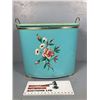Image 2 : Vintage Turquoise Laundry Hamper