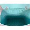 Image 3 : Vintage Turquoise Laundry Hamper