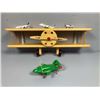 Image 1 : Diecast Metal Thunderbird 2/Airplane Shelf & Airplanes