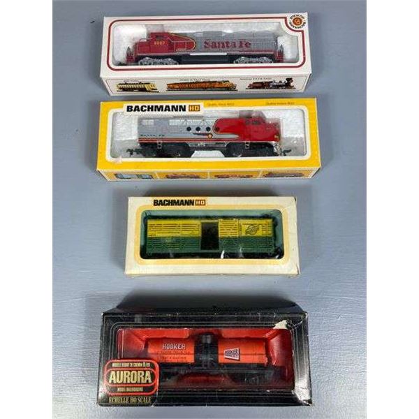 Bachman & Aurora HO Train Cars-Original Box