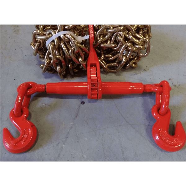 2023 Greatbear (1) 9200lb. Ratchet Binder & (2) 3/8" G70 Chains-Unused