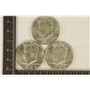 1967, 1968-D & 1969-D 40% SILVER JFK HALF DOLLARS