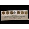 Image 1 : 6 BRILLIANT UNC PRESIDENTIAL DOLLAR P & D SETS IN