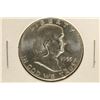Image 1 : 1955 SILVER FRANKLIN HALF DOLLAR BU SCRATCHED ON