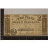 Image 1 : 1861 NORTH CAROLINA $2 OBSOLETE BILL HAND SIGNED