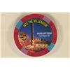 Image 2 : $5 GOLDEN GATE CASINO CHIP. "FROM 1906 INTO THE