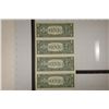 Image 2 : UNCUT SHEET OF 4-1995 US $1 FRN CRISP UNC