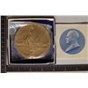 Image 2 : DWIGHT D. EISENHOWER 3" BRONZE MEDAL 8.3 OZ. WITH