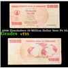 Image 1 : 2008 Zimababwe 10 Million Dollar Note P# 55A Grades vf++