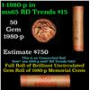 Image 1 : Shotgun Lincoln 1c roll, 1980-p 50 pcs Brandt Wrapper.