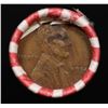 Image 2 : Mixed small cents 1c orig shotgun roll, 1934-p Lincoln Cent, Wheat Cent other end, Brinks Wrapper.
