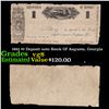 Image 1 : 1861 $1 Deposit note Bank Of Augusta, Georgia Grades vg, very good