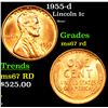 Image 1 : 1955-d Lincoln Cent 1c Grades GEM++ Unc RD