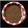 Image 3 : Mixed small cents 1c orig shotgun roll, 1928-d Lincoln Cent, Wheat Cent other end, Brinks Wrapper.