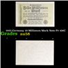 Image 1 : 1923 Germany 10 Millionen Mark Note P# 106C Grades Choice AU/BU Slider