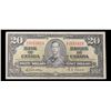 Image 2 : 1937 Canada $20 Note P# 62B Grades vf++
