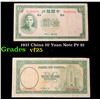 Image 1 : 1937 China 10 Yuan Note P# 81 Grades vf+