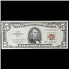 Image 2 : 1963 $5 Red seal United States Note Grades vf+