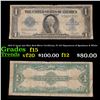 Image 1 : 1923 $1 large size Blue Seal Silver Certificate, Fr-237 Signatures of Speelman & White Grades f+