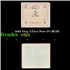 Image 1 : 1943 Itlay 2 Lire Note P# M11B Grades vf+