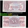 Image 1 : 2x Consecutive 1948 2nd Series British Armed Forces 1 Pound Special Voucher, CU! P# M22a Grades Gem 