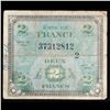 Image 2 : 1944 France 2 Franc Note (WW2 Allied Currency) P# 114B Grades vf+