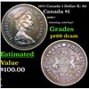 Image 1 : Proof 1971 Canada 1 Dollar K: 80 Grades GEM++ Proof Deep Cameo