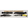 Image 1 : LOT OF 2 - MACHETE & S-TEC KNIFE W/ THROWING KNIFE