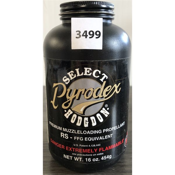 POWDER: 1 LB HODGDON PYRODEX SELECT SEALED - Kidd Family Auctions