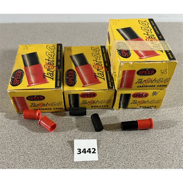 CASING & BULLETS: 100 X SPEER .38 SPL PLASTIC CASINGS & BULLETS - Kidd ...