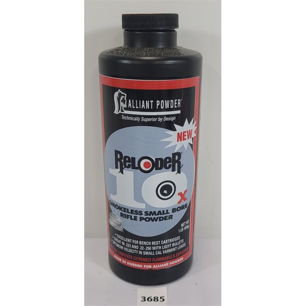 POWDER: 1LB ALLIANT RELOADER 10 SMALL BORE RIFLE POWDER