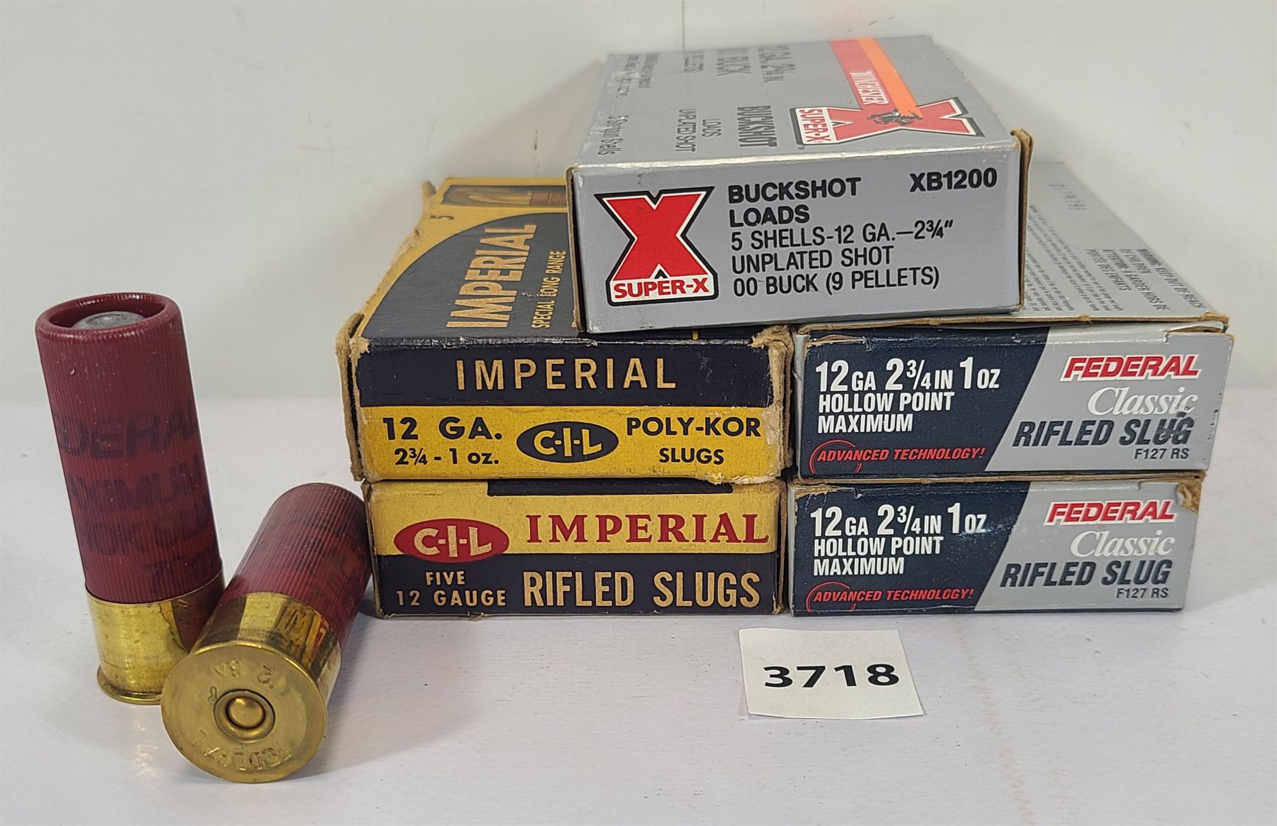 AMMO: 20 X MIXED 12 GA 2 3/4 INCH SLUG & 5 X WINCHESTER 12 GA 2 3/4 ...