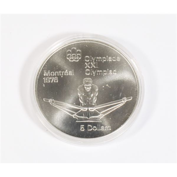 1986 $5 MONTREAL OLYMPIC OLYMPIC ROWING SILVER